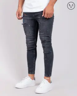 شلوار جین مشکی رنگ پاش 21306