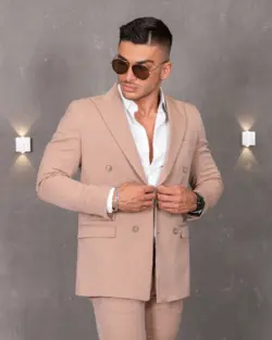 شلوار پارچه ای کرم 52182