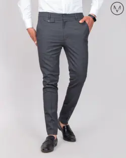 شلوار پارچه ای طوسی تیره 21195