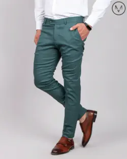 شلوار پارچه ای سبز 9720y