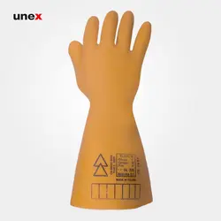 دستکش عایق برق SECURA کلاس 1 - 10000 ولت رنگ زرد | فروشگاه لوازم ایمنی و تجهیزات آتش نشانی | یونکس