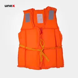 جلیقه نجات یونکس رنگ نارنجی | فروشگاه لوازم ایمنی و تجهیزات آتش نشانی | یونکس