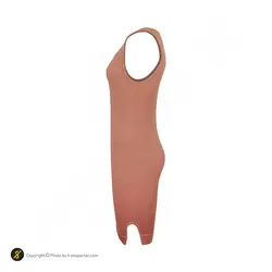 تاپ سارافون ورزشی زنانه چاک دارکوتاه کبریتی NZD | صورتی | پهلوان شاپ