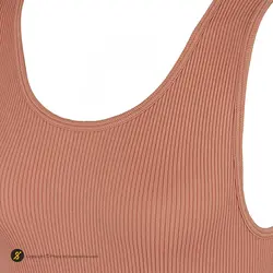 تاپ سارافون ورزشی زنانه چاک دارکوتاه کبریتی NZD | صورتی | پهلوان شاپ