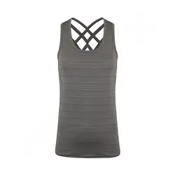 تاپ ورزشی زنانه طرح نایک پشت بندی یونیک اسپرت NZD | طوسی | پهلوان شاپ