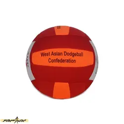 توپ آموزشی داژبال وسطی WADBC DST | قرمز/نارنجی | پهلوان شاپ