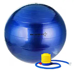 توپ بدنسازی سوییسی جیم بال فیزیوبال گلدن استار 75 سانتیمتری BRS | آبی | پهلوان شاپ