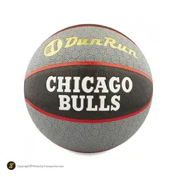 توپ بسکتبال dunrun شیکاگو بولز DZH | طوسی/مشکی | پهلوان شاپ