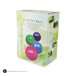 توپ بدنسازی سوییسی جیم بال فیزیوبال گلدن استار 85 سانتیمتری BRS | طوسی | پهلوان شاپ