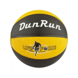 توپ بسکتبال سالنی و خیابانی DZH dunrun | مشکی/زرد | پهلوان شاپ