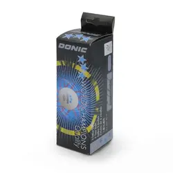 توپ پینگ پنگ دونیک 3 ستاره ABS بسته 3 عددی HGH | بدون رنگ | پهلوان شاپ