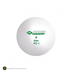 توپ پینگ پنگ دونیک شیلدکروت 1ستاره 40+ ELITE بسته 6 عددی OLK | سفید | پهلوان شاپ