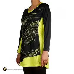 تونیک زنانه پینگ پنگ طرح دونیک مگا SMP | مشکی/زرد | پهلوان شاپ