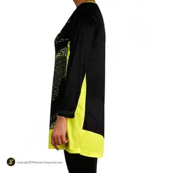 تونیک زنانه پینگ پنگ طرح دونیک مگا SMP | مشکی/زرد | پهلوان شاپ