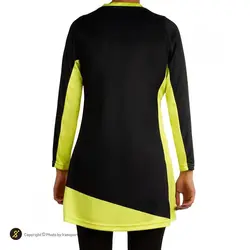 تونیک زنانه پینگ پنگ طرح دونیک مگا SMP | مشکی/زرد | پهلوان شاپ