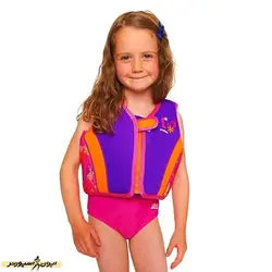 جلیقه شنا بچه گانه زاگز Swim Jacket HMK | بنفش/نارنجی | پهلوان شاپ