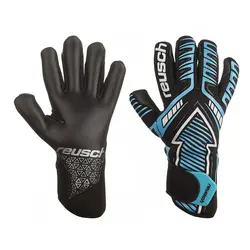 دستکش فوتبال گلری دروازه بانی ARROW Reusch ATH | مشکی/آبی | پهلوان شاپ