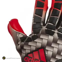 دستکش فوتبال گلری دروازه بانی آدیداس KEEPER ATH | طوسی/ قرمز | پهلوان شاپ