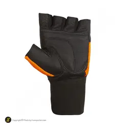دستکش بدنسازی LORDEX GERMANY MDM | مشکی/نارنجی | پهلوان شاپ