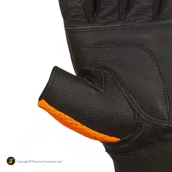 دستکش بدنسازی LORDEX GERMANY MDM | مشکی/نارنجی | پهلوان شاپ