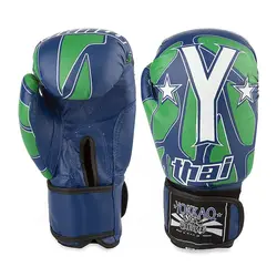 دستکش بوکس YOKKAO BRS | سرمه ای/سبز | پهلوان شاپ