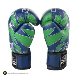 دستکش بوکس YOKKAO BRS | سرمه ای/سبز | پهلوان شاپ