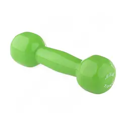 دمبل بدنسازی ایروبیک بانوان روکش دار تکی 1.5 کیلویی MDM | سبز | پهلوان شاپ