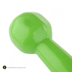 دمبل بدنسازی ایروبیک بانوان روکش دار تکی 1.5 کیلویی MDM | سبز | پهلوان شاپ