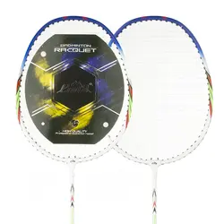 راکت بدمینتون جفتی سیما CM-520 BRS | سفید/آبی | پهلوان شاپ