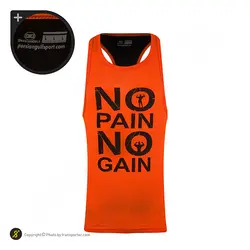 ست رکابی شلوارک مردانه بدنسازی پرشین گلف 02 CHG | نارنجی/مشکی | پهلوان شاپ