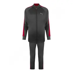 ست گرمکن شلوار ورزشي مردانه طرح پوما CHG | طوسی/زرشکی | پهلوان شاپ