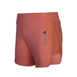 شلوارک ورزشی زنانه بدنسازی طرح ریبوک R.B.K 01 ANG | گلبهی | پهلوان شاپ