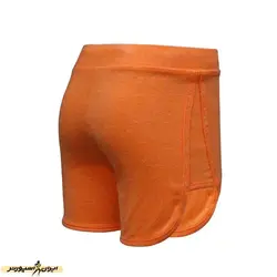 شلوارک ورزشی زنانه بدنسازی طرح نایک NKE 01 ANG | نارنجی | پهلوان شاپ