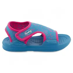 صندل استخری شنا بچه گانه فشی HMK B017650 | آبی/صورتی | پهلوان شاپ