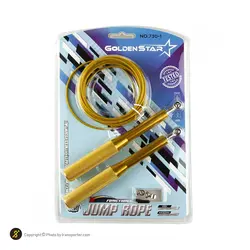 طناب سرعتی بدنسازی کراس فیت گلدن استار 1-730 BRS | طلایی | پهلوان شاپ