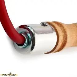 طناب ورزشی بدنسازی دسته چوبی 210 DST | قرمز | پهلوان شاپ