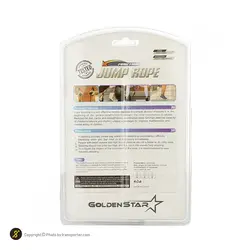 طناب ورزشی بدنسازی گلدن استار PS-J639 BRS | آبی/طوسی | پهلوان شاپ