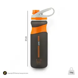 قمقمه ورزشی 700 سی سی طرح یون YY-757 ATH | مشکی/نارنجی | پهلوان شاپ