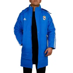 کاپشن مردانه فوتبال ریال مادرید آدیداس بلند NZD | آبی | پهلوان شاپ