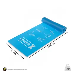 کش بدنسازی پیلاتس2 متری مقاومت متوسط پاور ایکس BRS | آبی | پهلوان شاپ