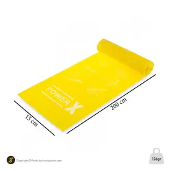 کش بدنسازی پیلاتس2 متری مقاومت متوسط پاور ایکس BRS | زرد | پهلوان شاپ