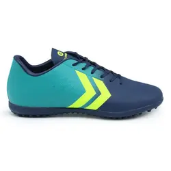 کفش فوتبال چمن مصنوعی هیومل Rapid X MSR | سبز/سرمه ای | پهلوان شاپ