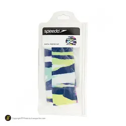 کلاه شنا اسپیدو Digital Print Cap HMK | سفید/سرمه ای | پهلوان شاپ