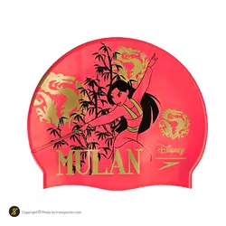 کلاه شنا سیلیکونی اسپیدو DISNEY Mulan HMK | قرمز | پهلوان شاپ