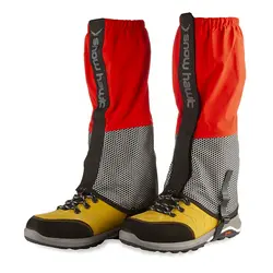 گتر کوهنوردی اسنوهاک جفتی طرح لونه زنبوری ABS | قرمز/طوسی | پهلوان شاپ