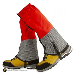 گتر کوهنوردی اسنوهاک جفتی طرح لونه زنبوری ABS | قرمز/طوسی | پهلوان شاپ