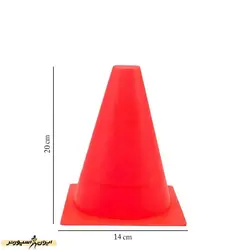 مانع تمرین فوتبال مخروطی ۲۰ سانتیمتری ژله ای بسته 5 عددی DST | گلبهی | پهلوان شاپ