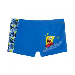 مایو شنا بچه گانه پسرانه پادار طرح دار HMK SPORT WEAR | آبی | پهلوان شاپ