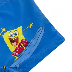مایو شنا بچه گانه پسرانه پادار طرح دار HMK SPORT WEAR | آبی | پهلوان شاپ