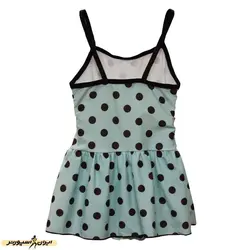 مایو شنا بچه گانه دخترانه دامنی طرح توپ توپی AGH | سبز | پهلوان شاپ